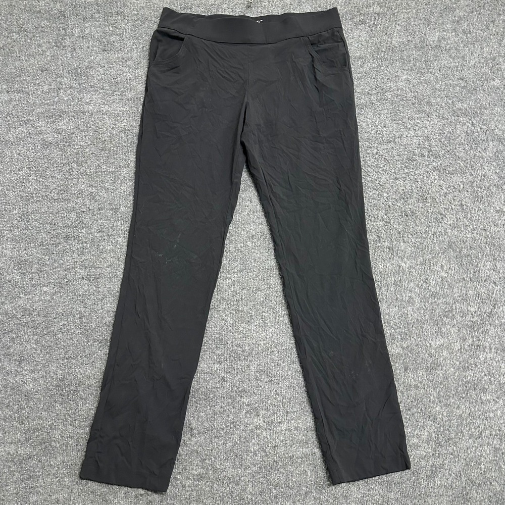 Columbia Pants Womens Size L Black Omni-Shield Hiking Outdoor Straight Leg